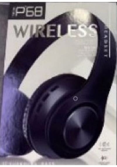 P68 Bluetooth Kablosuz Stereo Kulaklık - Siyah