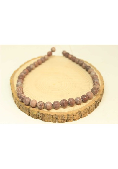 Yasam Tohumu Jasper Taşı Yarım Dizi 9 - 9.5 MM Aralığı 25830 18 CM Çok Renkli