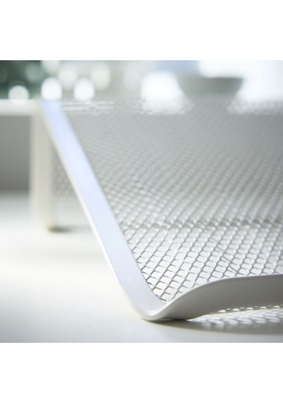 Laptop Desteği, Beyaz Metal 28x9x36 Cm