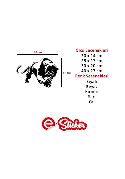Panter Panther Kaplan Puma Oto Sticker Cam Sticker (454012078)