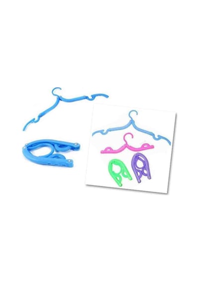 Dual Folding Hanger 2 Adet Birden Katlanabilir Askı Asorti Plastik Beyaz Diğer