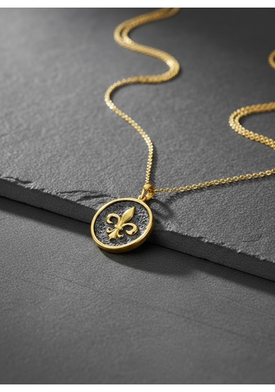 G&a Jewels - Asil Zarafet - 925 Ayar Oksitli Yaldız Altın Kaplama Gümüş Kolye Altın - Gümüş