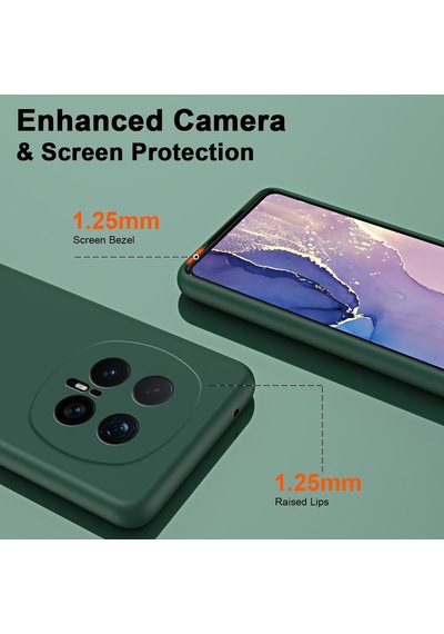 Caseonn Honor Magic 8 Pro Kılıf Kamera Korumalı Mikrofiber Astarlı Lansman Koyu Yeşil
