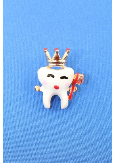 Diş Broş. Taşlı Tasarım Diş Broş. Yaka İğnesi Broş. Kadın Broş. Erkek Broş. Broş. Unisex Çok Renkli