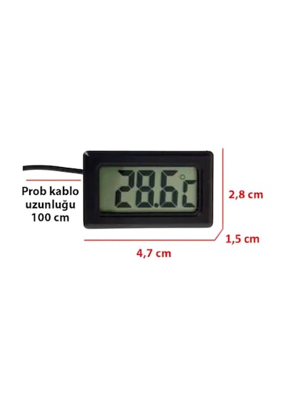 Gaman Mini Dijital Problu Termometre