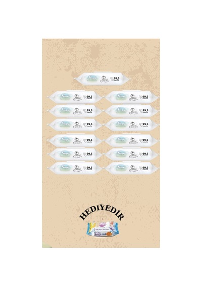 Bio Natural Yenidoğan Islak Bebek Bakım Havlusu 13x40 520 Yaprak