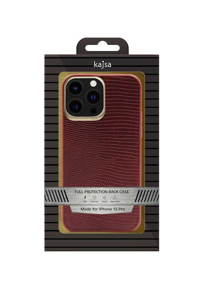 Kajsa Apple Uyumlu iPhone 13 Pro Max Kılıf Kajsa Preppie Collection Pu Deri Kapak ZORE-219831