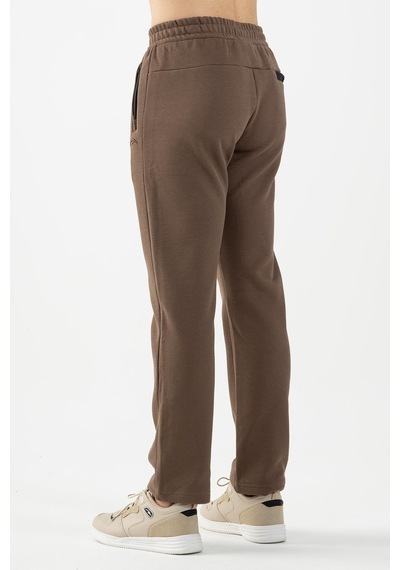 Maraton Sportswear Regular Erkek Düz Paça Basic Kakao Eşofman Altı 22379-kakao Kahverengi