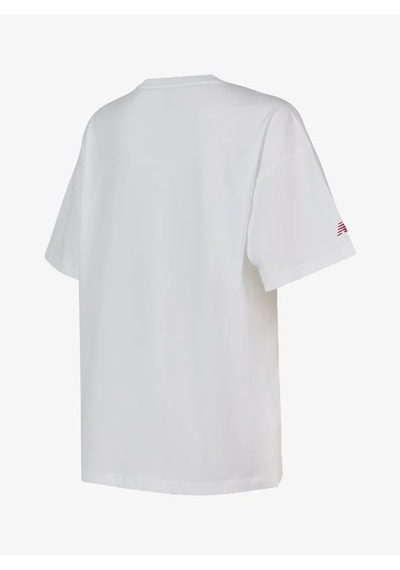 New Balance Wnt1636-wt Lifestyle Kadın Tshirt Beyaz