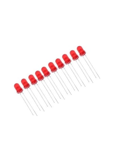 Sanec 5 Mm Kırmızı Led Paketi - 10 Adet