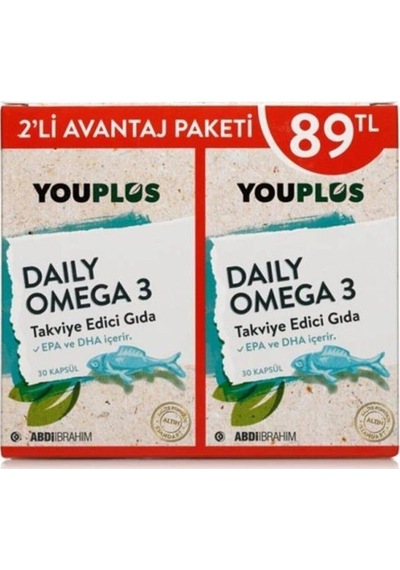 You.Plus Daily Omega-3 2li Avantaj Paket