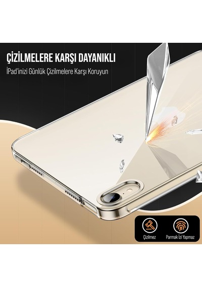 Apple İpad Kılıf Şeffaf Silikon Arka Kapak İpad Mini 6.nesil 8.3 İnch