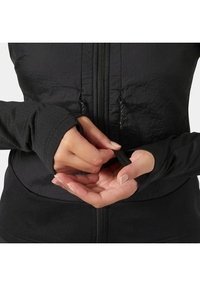Helly Hansen Versalite Hybrid Fleece Jacket Kadın Polar Ceket Mont Hha.63371.hha.990 Siyah