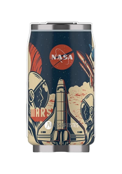 Les Artistes Paris Isı Yalıtımlı Kutu Çelik Termos 280ml Nasa Renkli