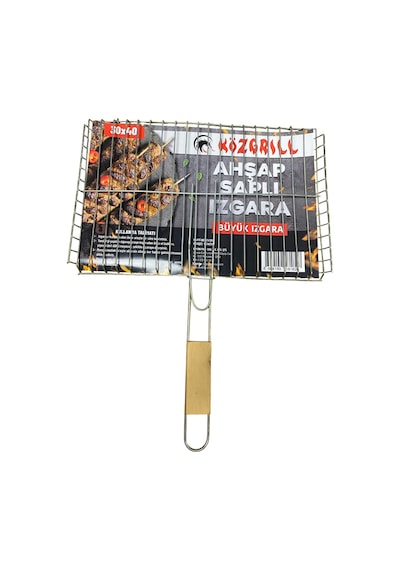 Közgrill Ahşap Saplı Tel Büyük Izgara 30 X 40 4 Adet
