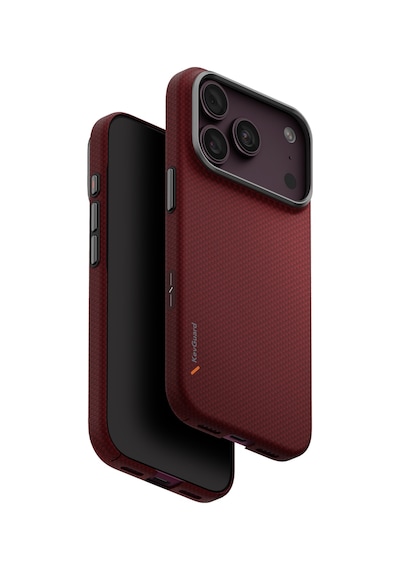Apple iPhone Uyumlu 17 Pro Max Keva Edge Slim Karbon Kılıf Armaid Fiber Magsafe Özellikli Premium İnce Kapak Mürdüm