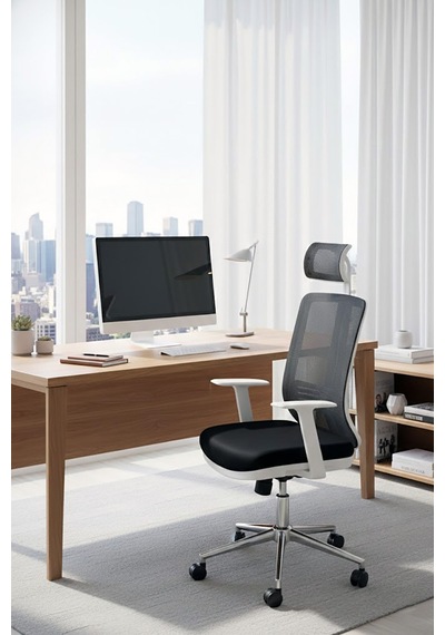 Ofisbazaar Up Beyaz Fileli Yönetici Koltuğu Ergonomik Başlıklı Ofis Koltuğu Siyah Fileli Siyah Ofisbazaar Up Beyaz Fileli Yönetici Koltuğu Ergonomik Başlıklı Ofis Koltuğu Siyah Fileli Siyah