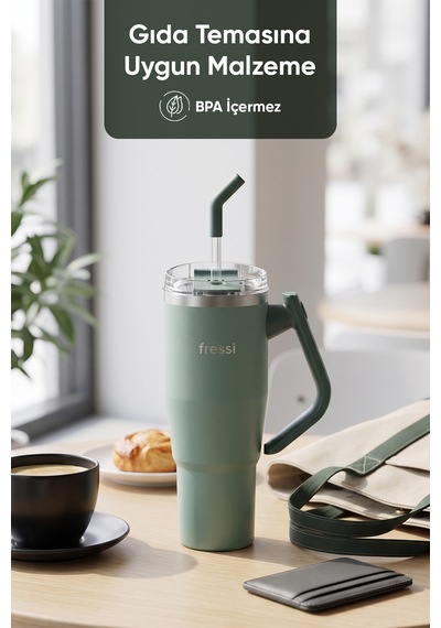 Montela Termos Paslanmaz Çelik 1200 Ml Fr-t1210 Yeşil
