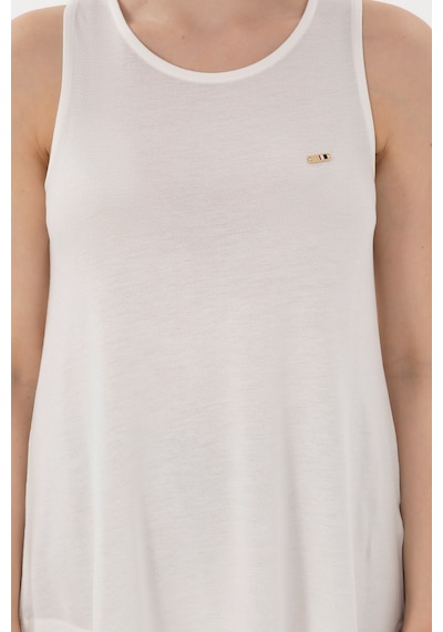 U.S. Polo Assn. Kadın Ekru Kolsuz Bisiklet Yaka Tişört 50305819-VR019 U.S. Polo Assn. Kadın Ekru Kolsuz Bisiklet Yaka Tişört 50305819-VR019
