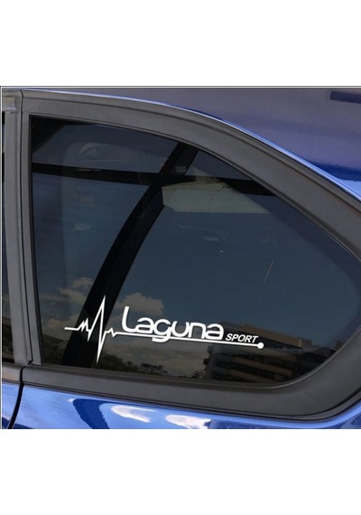 Oto Laguna Nabız Kalp Atışı Sticker 2 Adet Sağ Sol