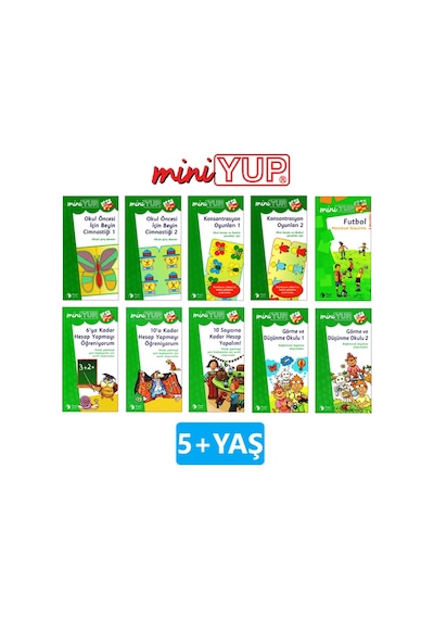 Miniyup 5 - 7 Yaş Görsel Ve Matematiksel Zeka Geliştirme Seti