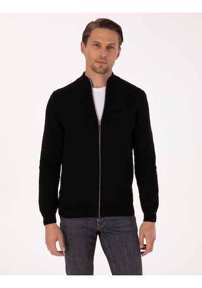 Pierre Cardin Erkek Siyah Hırka Triko 50315821-vr046 Siyah