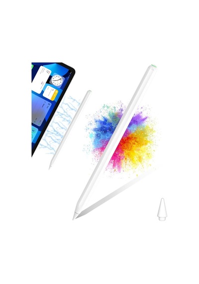 Apple Uyumlu iPad  Air 4 5 Air 16 Pro 11 12.9 Mini 6 İle Kablosuz Şarj Palm Rejection Stylus Kalem