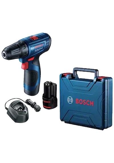 Bosch Professional GSR 120-LI Çift Akülü Delme Vidalama + Bosch Sırt Çantası + Bosch V-Line 103 Parça Aksesuar Seti
