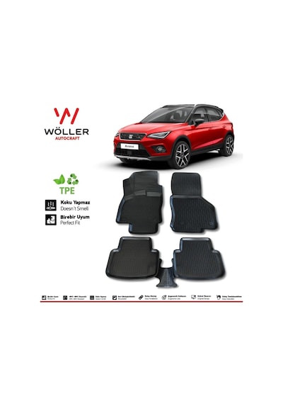 Seat Arona Paspas 2017 Sonrası 3d Havuzlu Paspas