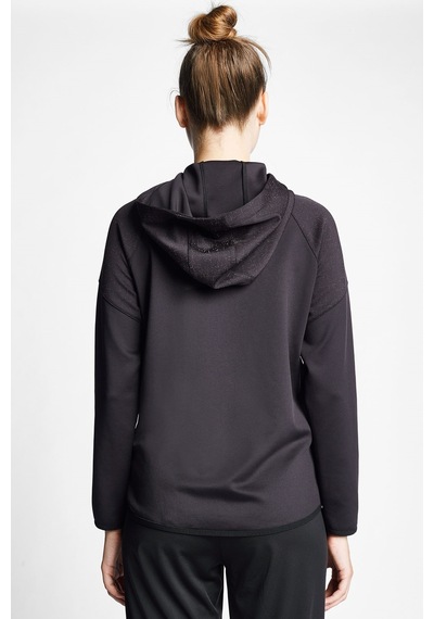 Lescon Kadın Koşu Fermuarlı Kapüşonlu Sweatshirt 24b-2002 Siyah