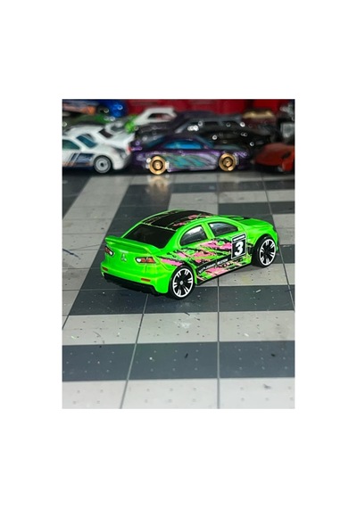 2008 Lancer Evolution Neon Speeders 2025 - Hlh72 - Mitsubishi Lancer Evo Yeşil