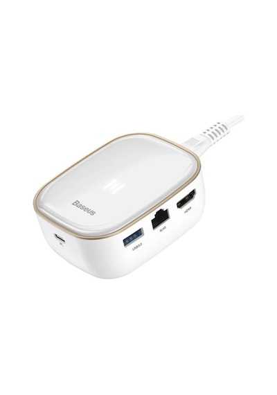 Baseus 6in1 Usb Type C Çok Fonksiyonlu Hub B 3.0rj45hdmısdmicro Sd 60w- 5775 Renkli
