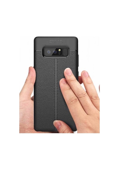 Samsung Uyumlu Galaxy Note 8 Deri Görünümlü Lux Niss Silikon Kilif 457122353