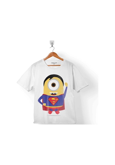 Minyonlar Mınnıons Superman Süper Kahraman Hero Çocuk Tişört 001