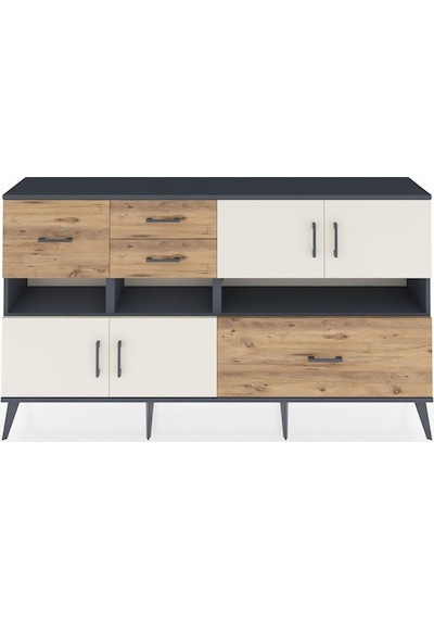 Arges Konsol 5 Raflı 4 Çekmeceli 4 Kapaklı 176x30x99 Antrasit-aytaşı/çam Aytası/atlas Çam - Antrasıt Arges Konsol 5 Raflı 4 Çekmeceli 4 Kapaklı 176x30x99 Antrasit-aytaşı/çam Aytası/atlas Çam - Antrasıt