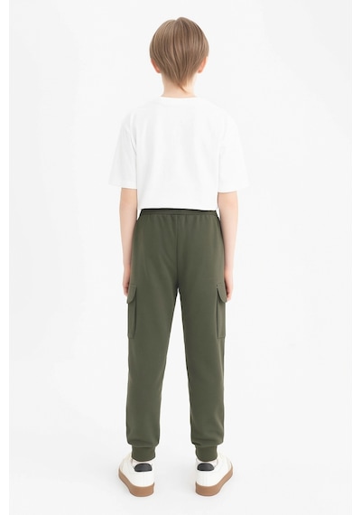 Ahengim Erkek Çocuk Basic Kargo Cepli Jogger Paça Okul Eşofman Altı Ak2322-1 Haki