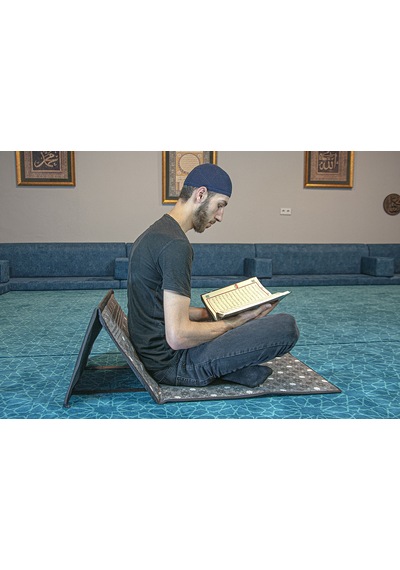 Sırt Destekli Taşıma Çantalı Seccade - Gri