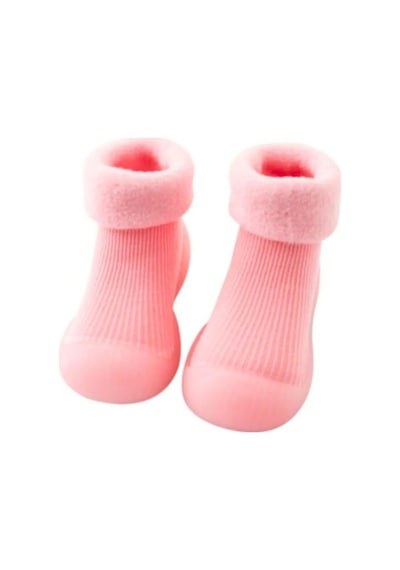 Petityu Kaydırmaz Kışlık Ev Patigi - Pembe Çorap Patik 20-21 Pembe