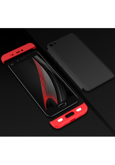 Xiaomi Mi 5S Kilif Zore Kamera Korumali 360 Tam Koruma Ays 235327887 - Renk Seçimi / Kirmizi+Siyah