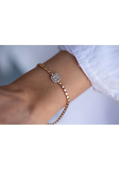 Reis Kuyumculuk t1927 Grande Frame Bangle Altın Bilezik