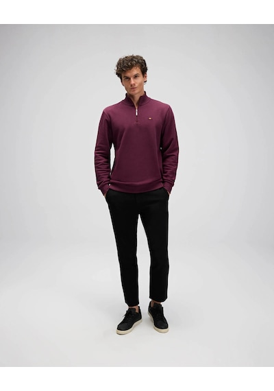 Ellesse Yarım Fermuarlı Bordo Erkek Sweatshirt Em580 Bordo