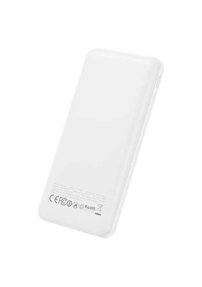 Pb312 10000 Mah Powerbank 2x Usb-a Usb-c Giriş Taşınabilir Hızlı Şarj Cihazı Beyaz