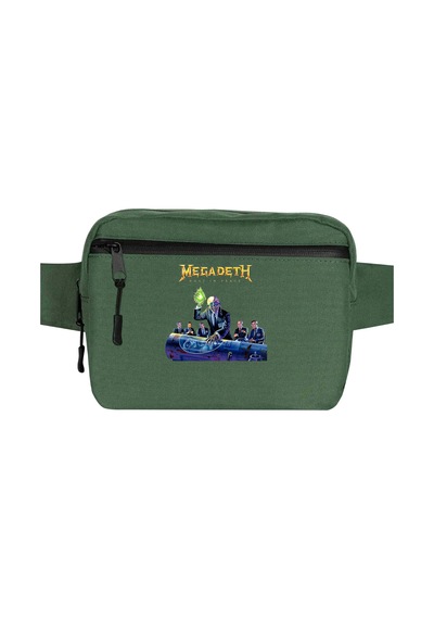 Megadeth Rust İn Peace New Yeşil Bel Çantası