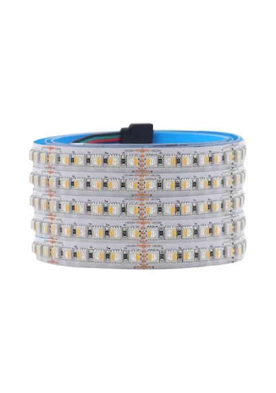 24 Volt Rgbww 4 Renk Rgb Ve Günışığı Renk 5050 Smd İç Mekan 60 Led 5 Metre Şerit Led