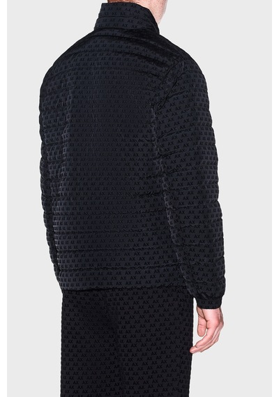 Armani Exchange Kadife Dokulu Dik Yaka Kuş Tüyü Dolgulu Mont Erkek Mont Xm003510 Af19870 Uc001 Siyah