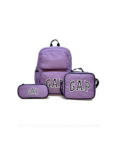 Gap Kız Çocuk 3'lü Okul Seti İlkokul Çantası & Beslenme & Kalemlik 12784 Lila