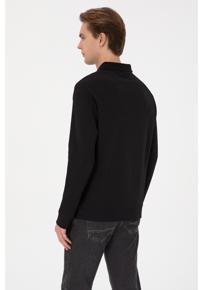 U.s. Polo Assn. Erkek Siyah Sweatshirt 50316484-vr046 SIYAH