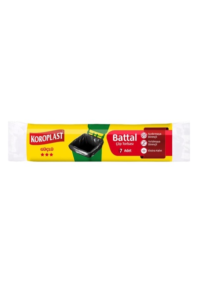 Koroplast Çöp Torbası Battal Boy 7'li 72x90cm 12'li Paket
