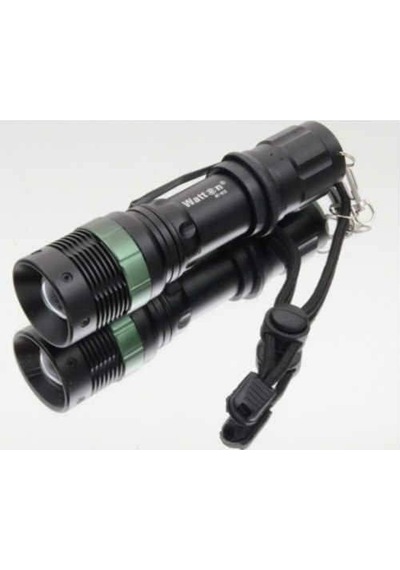 Watton Wt-037-Şarjlı Zoomlu Acil Durum Feneri Siyah