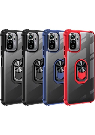 Xiaomi Redmi Note 10S Tam Korumali Yüzüklü Renkli Kenarli Manyeti 523165090
